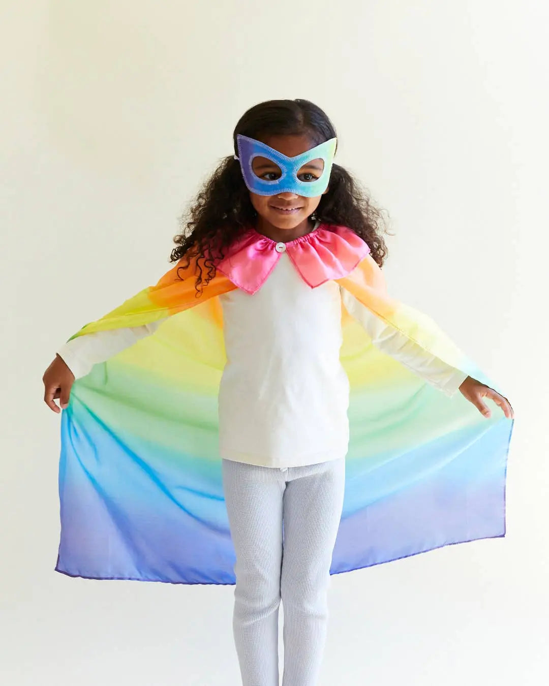 100% Silk Capes for Dress - Rainbow Sarah’s Silks