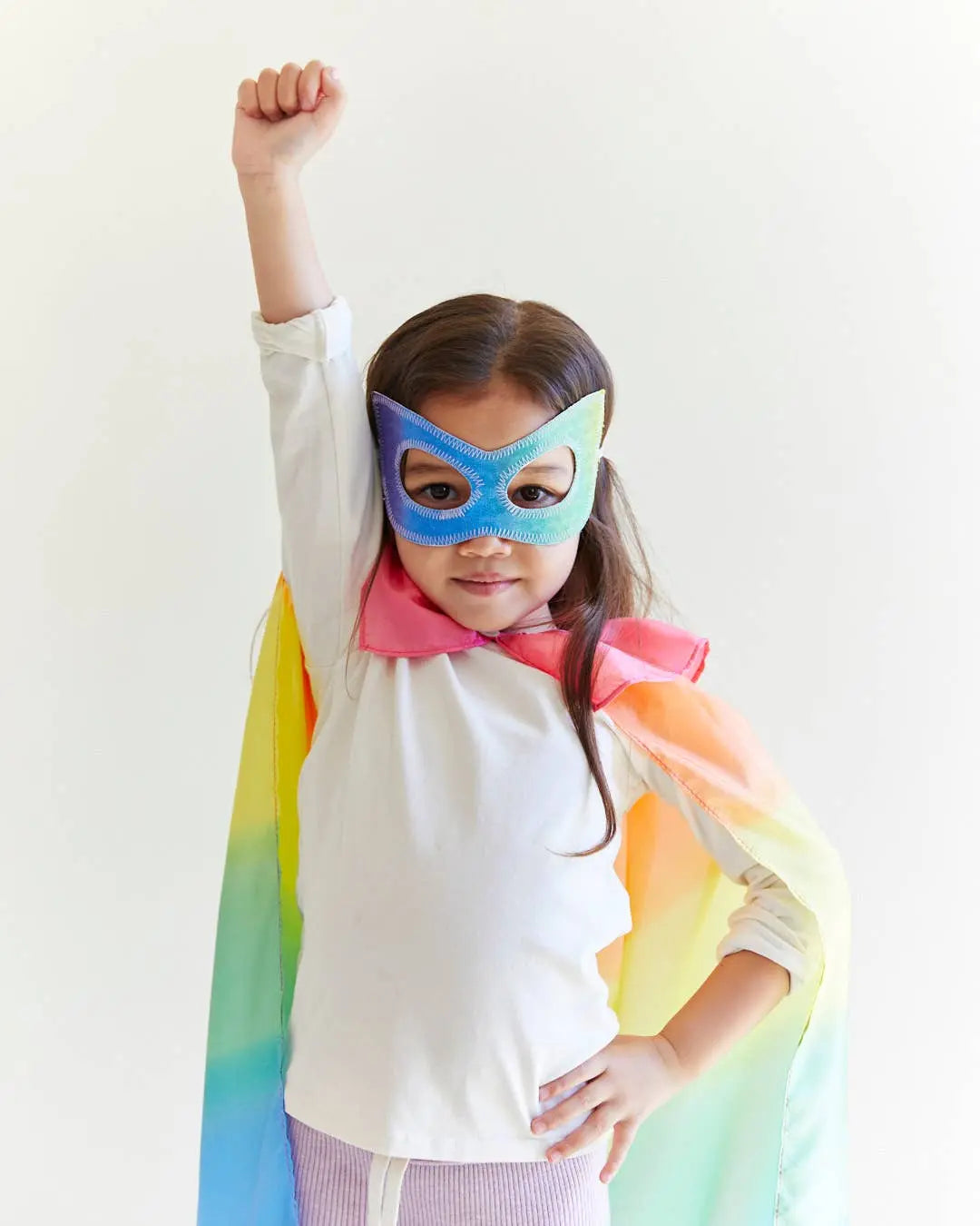 100% Silk Capes for Dress - Rainbow Sarah’s Silks