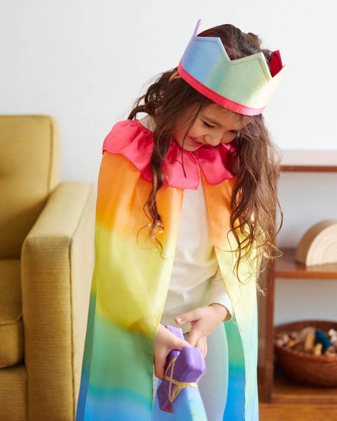 100% Silk Capes for Dress - Rainbow Sarah’s Silks