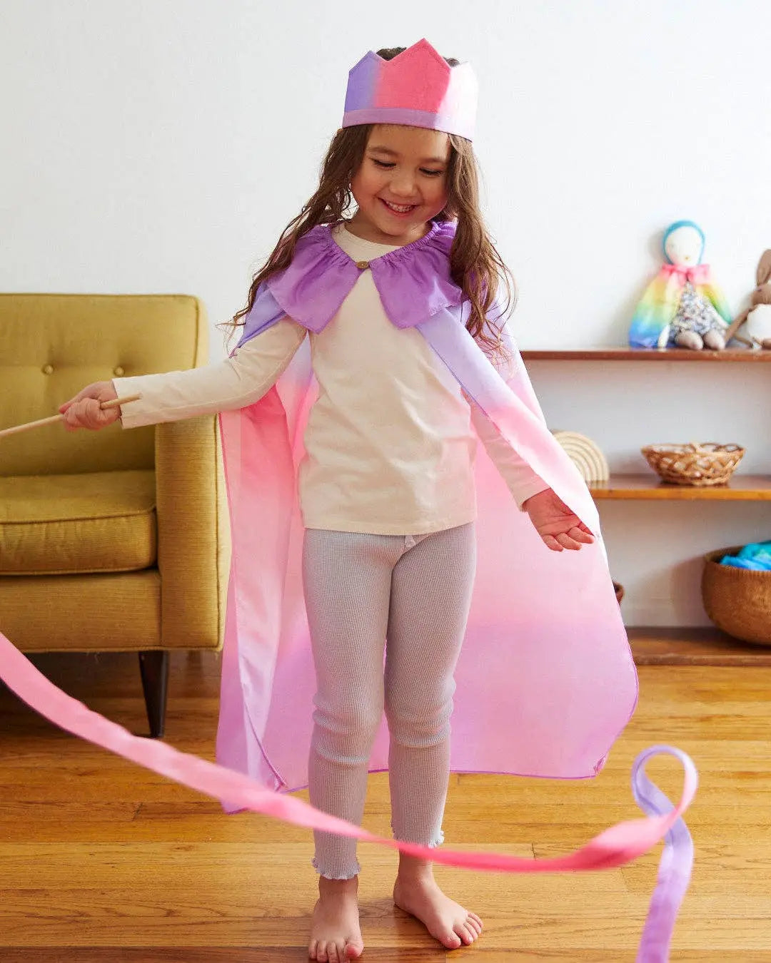 100% Silk Capes for Dress - Rainbow Sarah’s Silks