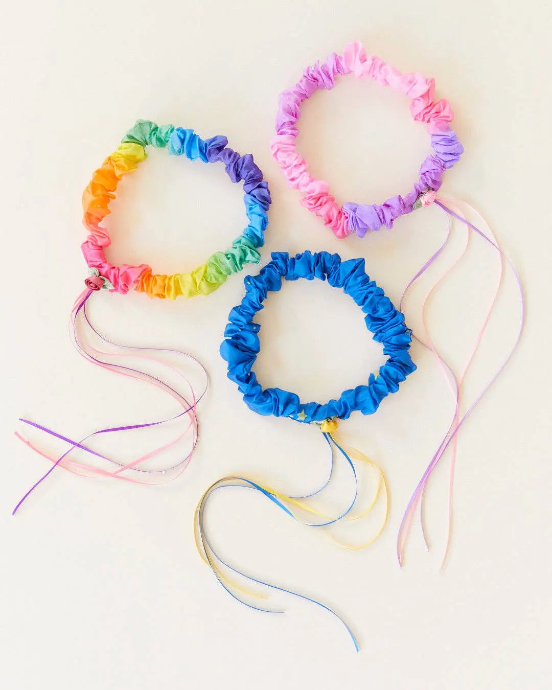 100% Silk Headbands for Dress Up Rainbow Sarah’s Silks