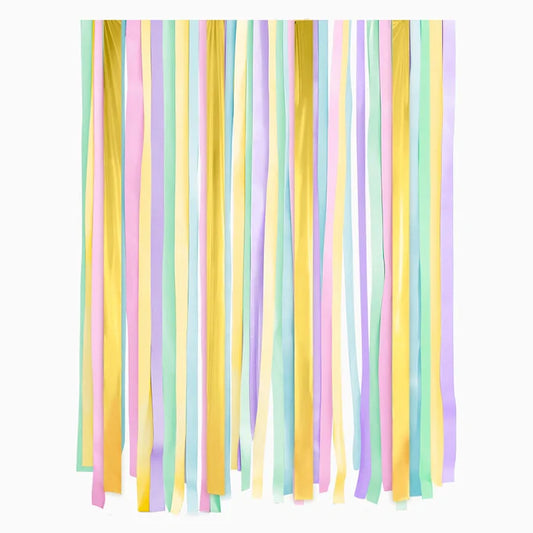 Pastel Crepe Paper Ribbons for Party Decor