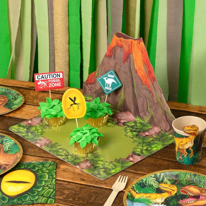 3D volcano exhibitor tray