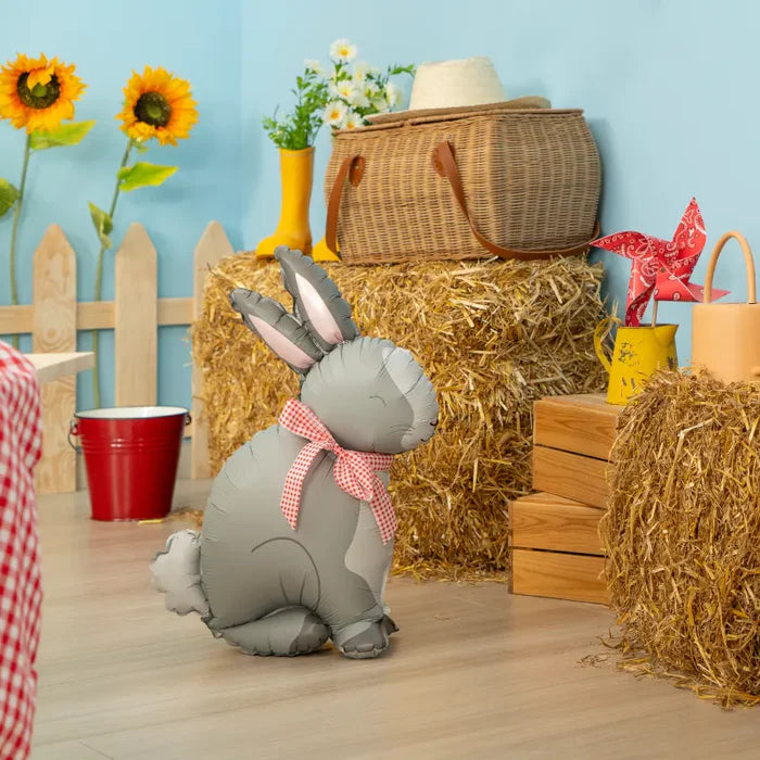 Standing foil balloon Bunny 3D