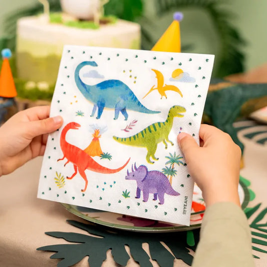 Double Layer Paper Napkin 33 x 33 cm Baby Dino