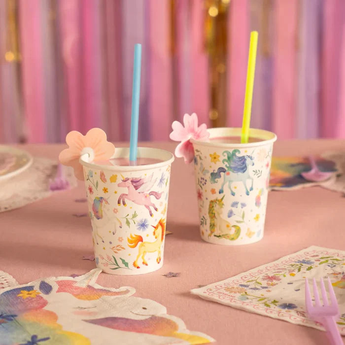 Cardboard Cup 270 cc Magical Unicorns