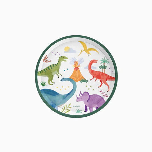 Baby Dino Dessert Plates 17cm