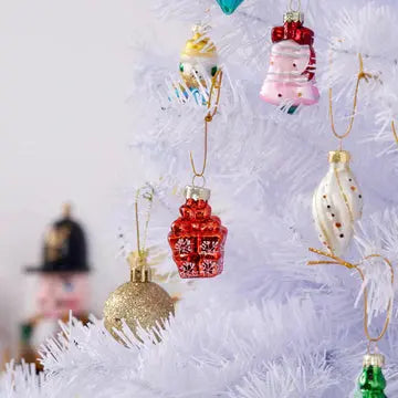 12 Mini Glass Baubles Twiddlers