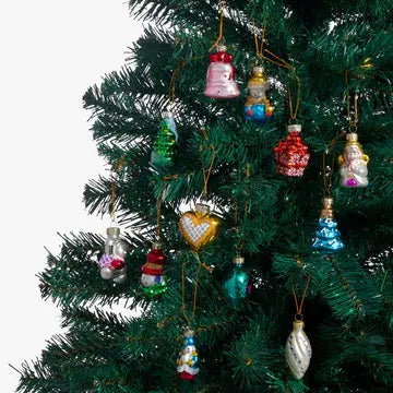 12 Mini Glass Baubles Twiddlers