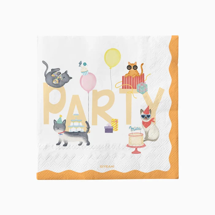 Double Layer Paper Napkin 33 x 33 cm Kittens