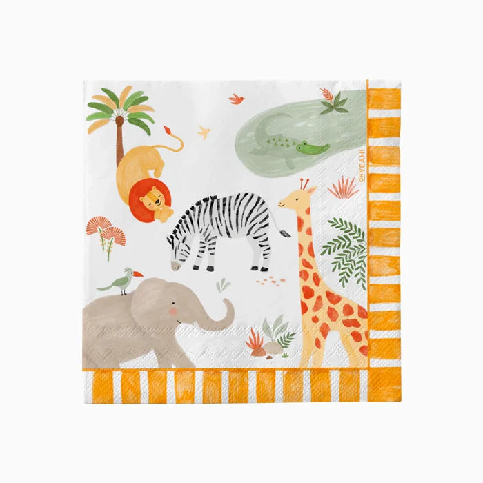 Double Layer Paper Napkins 33 x 33 cm Safari