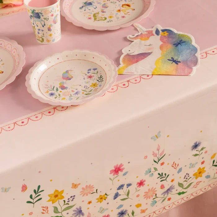 Flat Cardboard Plate Ø 23 cm Magical Unicorns