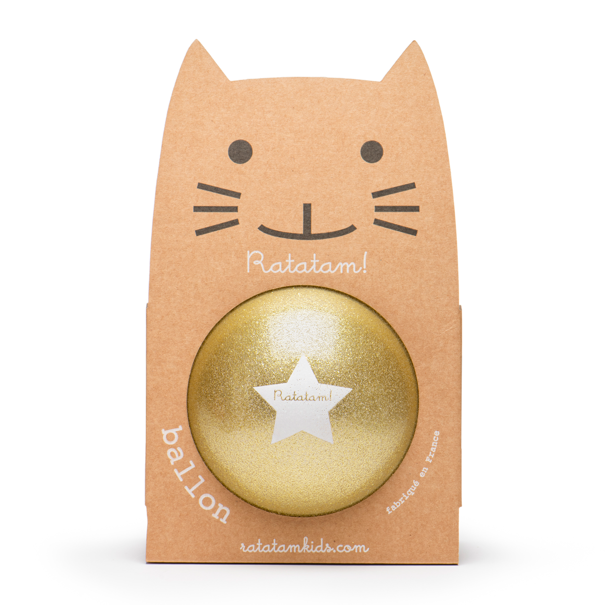 Ratatam! - 15 cm gold glitter balloon