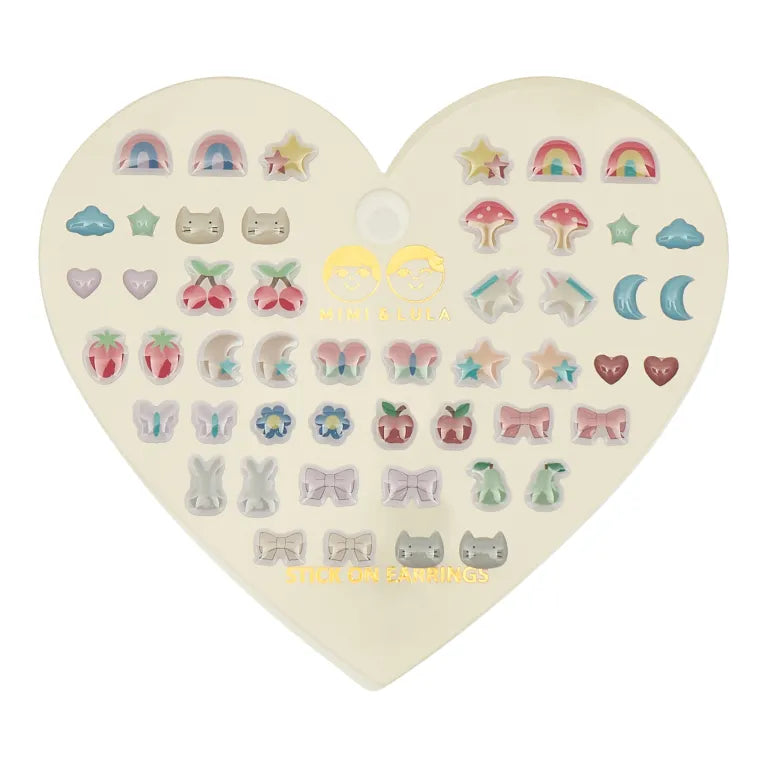 Mixed adhesive earrings