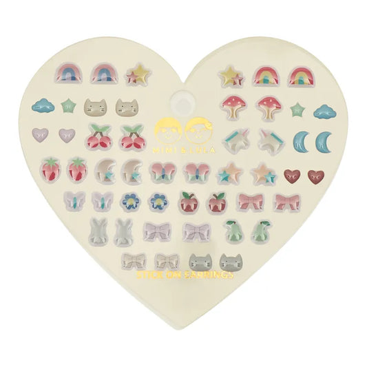 Mixed adhesive earrings