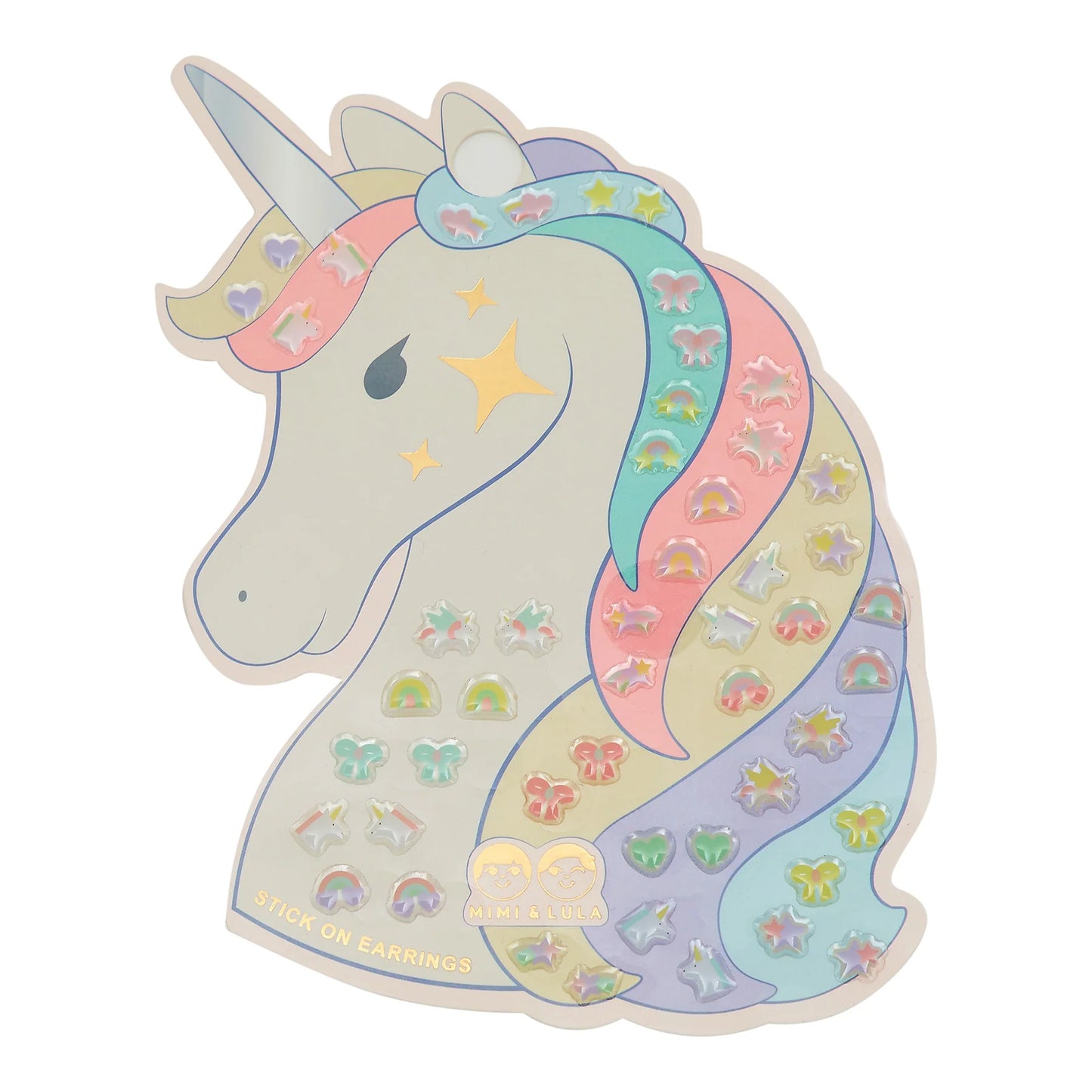 Unicorn stick on earrings