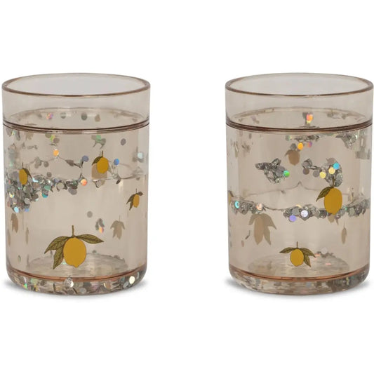 2 Pack Glitter Cups - Lemon Konges Slojd