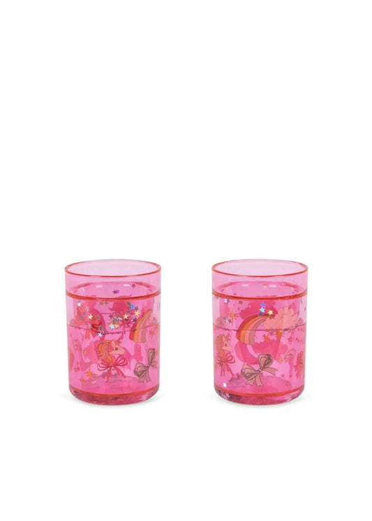 2 Pack Glitter Cups - Rainbow Bow Konges Slojd