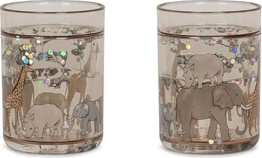 2 Pack Glitter Cups - Safari Konges Slojd