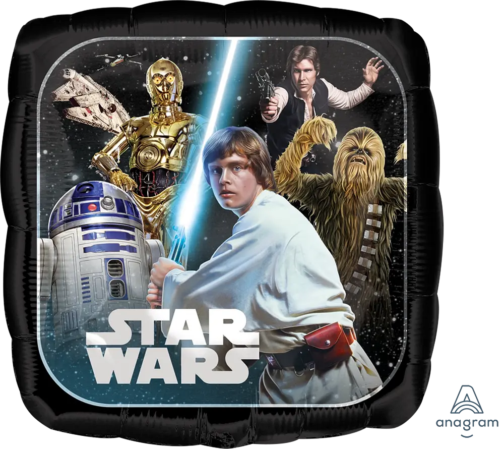 2-Sided Star Wars Classic Design Foil Balloon Anagram