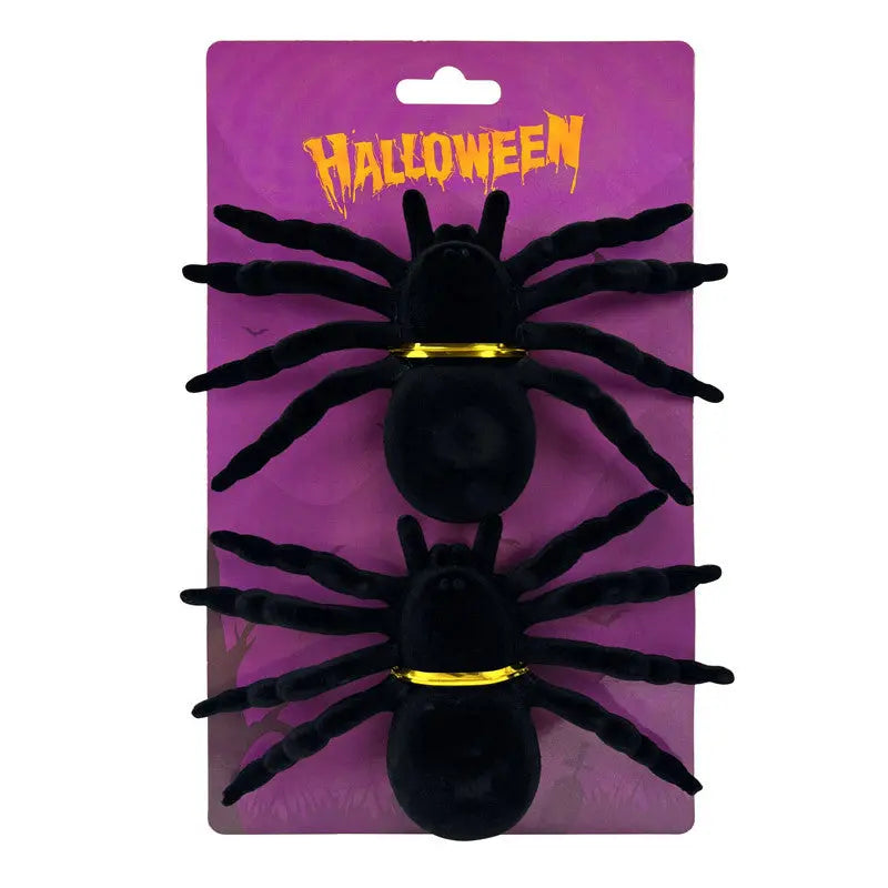 2 Velvet Spiders 15 x 11 cm Cotillons D Alsace