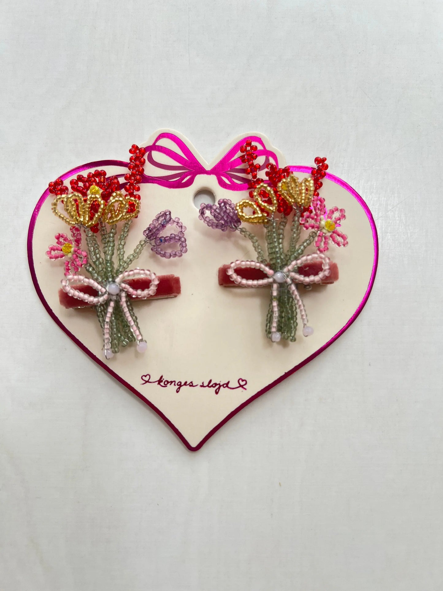 2 pack pearly flower hair clip Konges Slojd