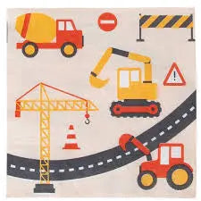 20 napkins - construction My Little Day