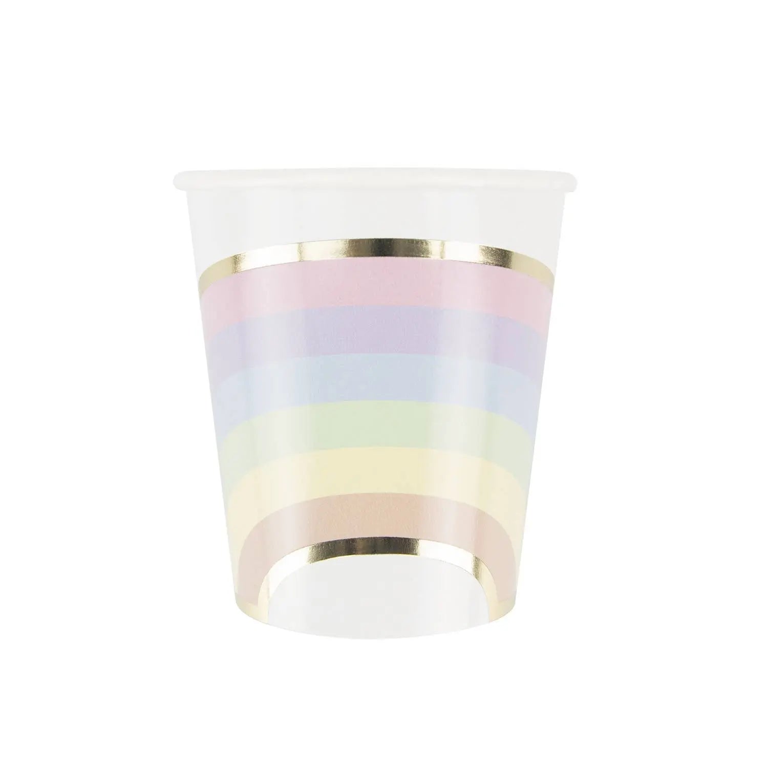 200ML RAINBOW PASTEL CUPS X 8 Tim&Puce Factory