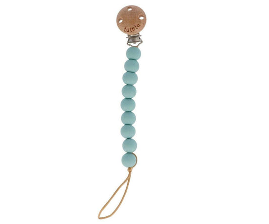Tutete - Pure Aqua Silicone Pacifier Clip