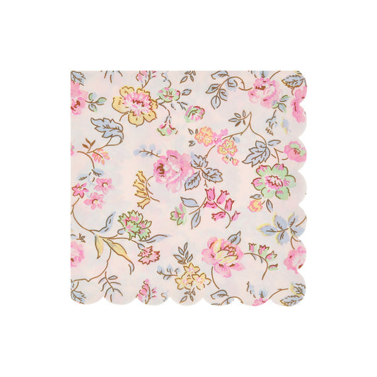 Pink chintz napkins L