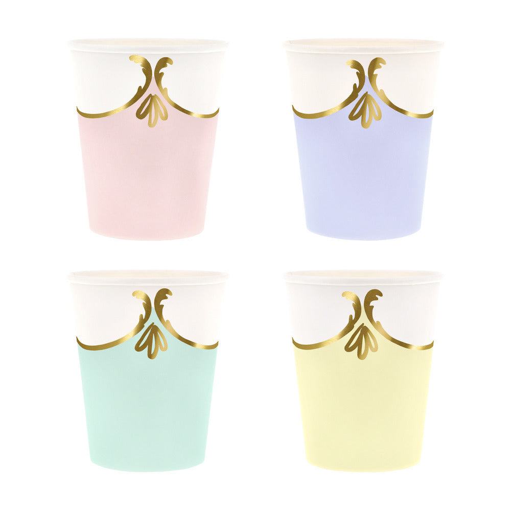 Rococo pastel cups