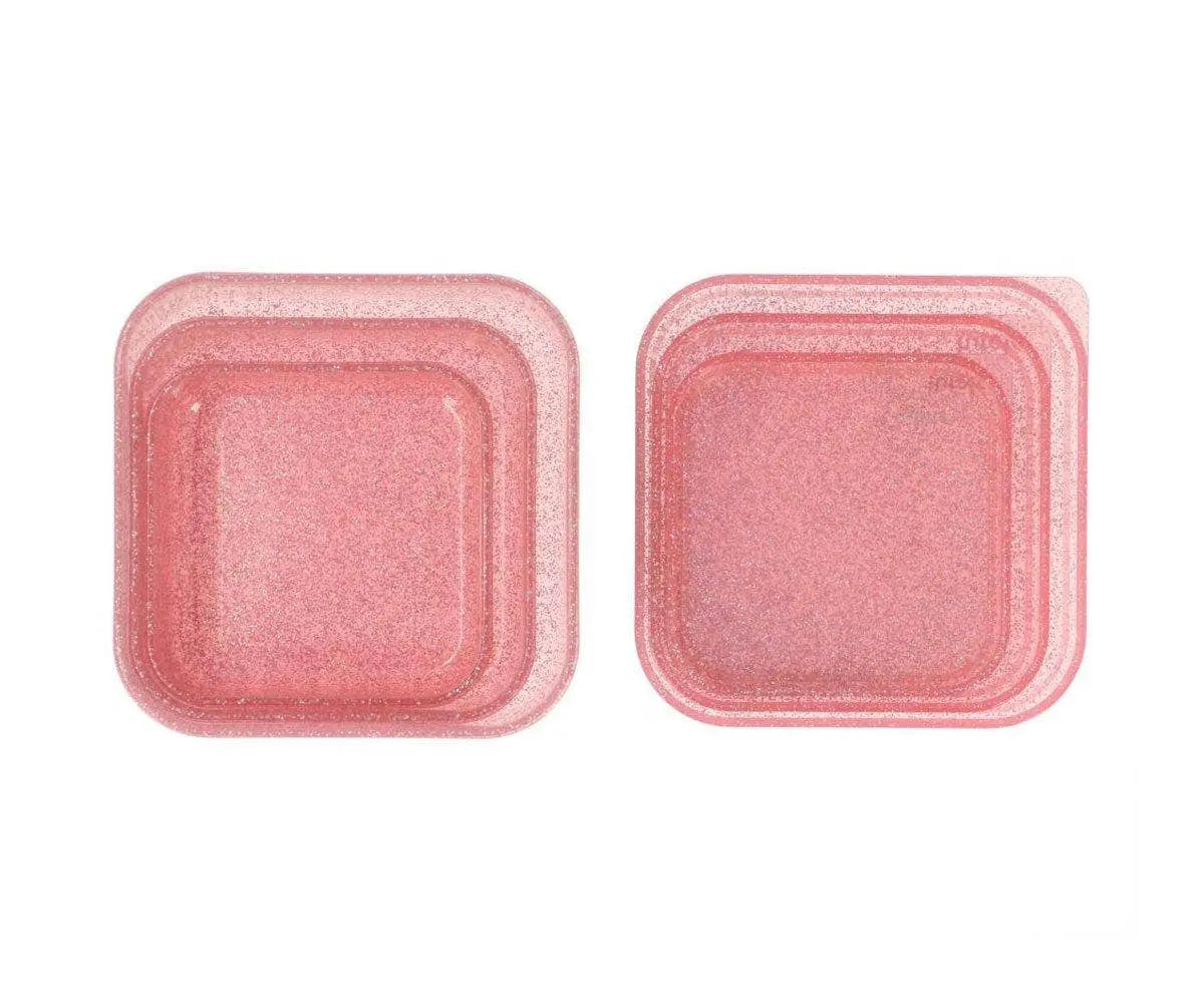 3 Lunch Boxes Glitter Gloss Tutete