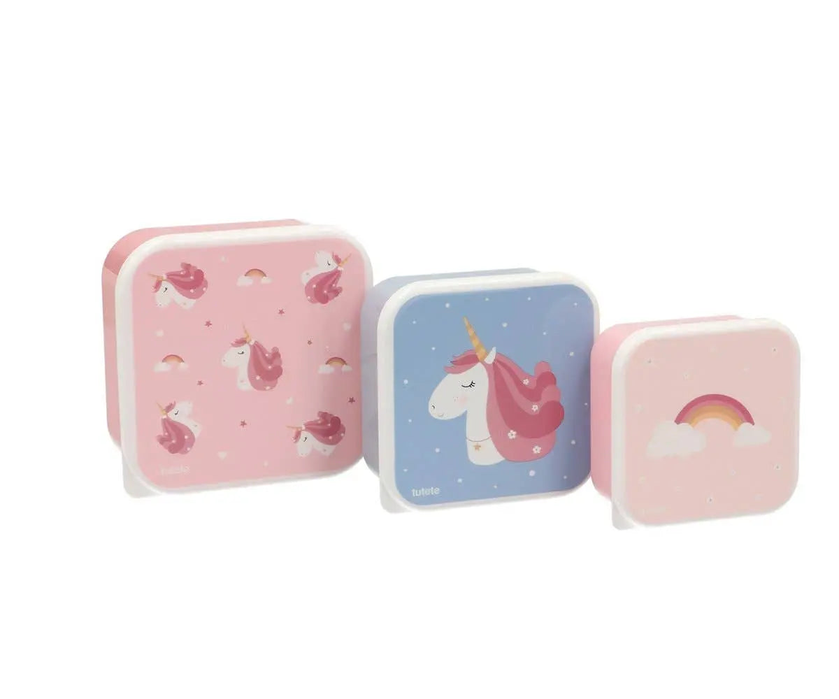 3 Magical Unicorn Lunch Boxes Tutete