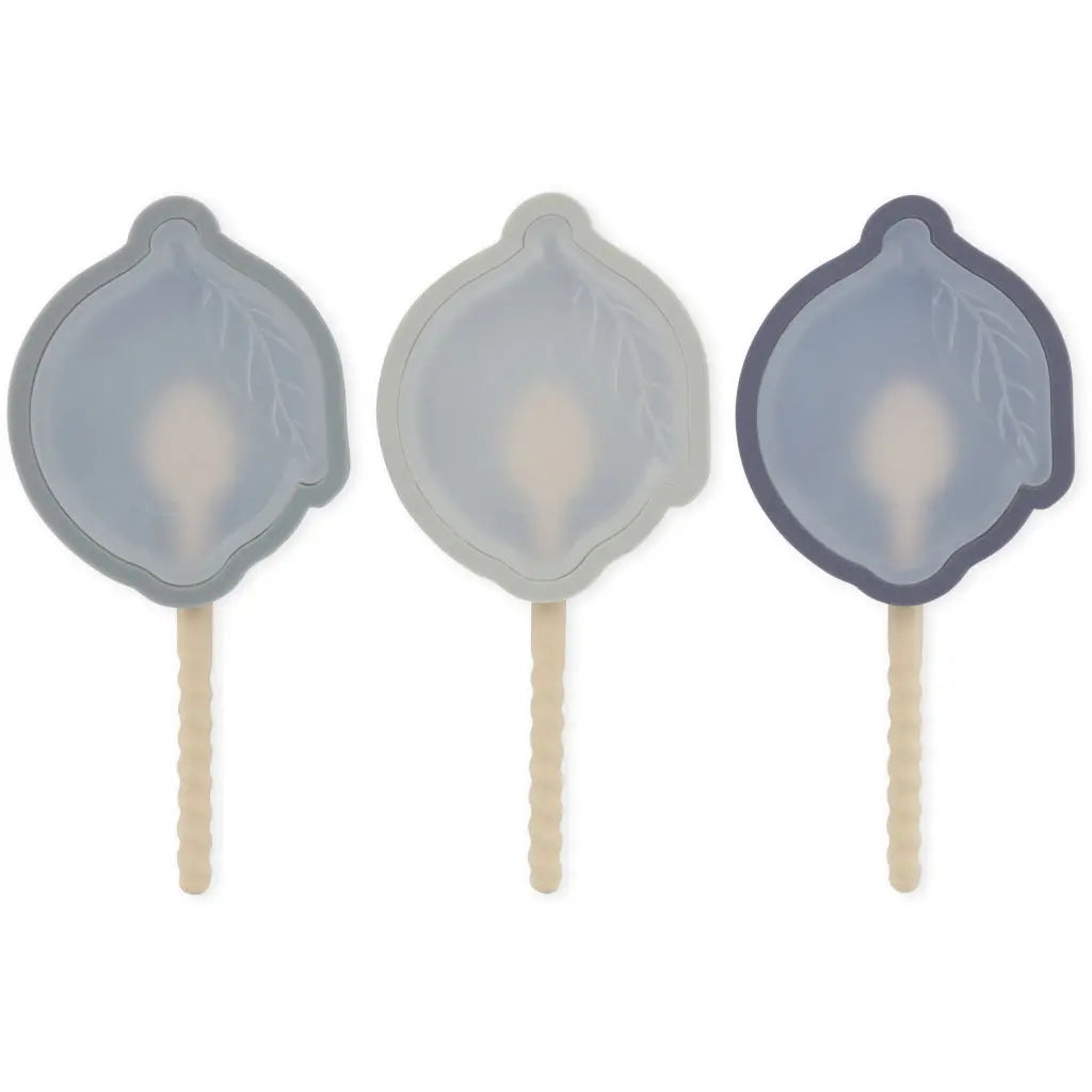 3 Pack Ice Cream Mold Lemon - Blue Mix Konges Slojd