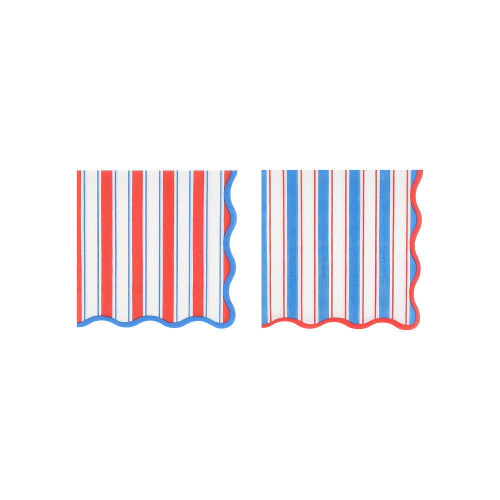 Nautical Party Napkins Striped