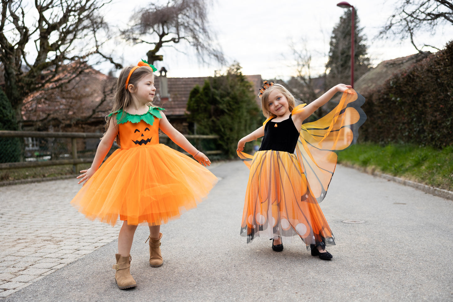 Pumpkin Princess Dress & Headpiece