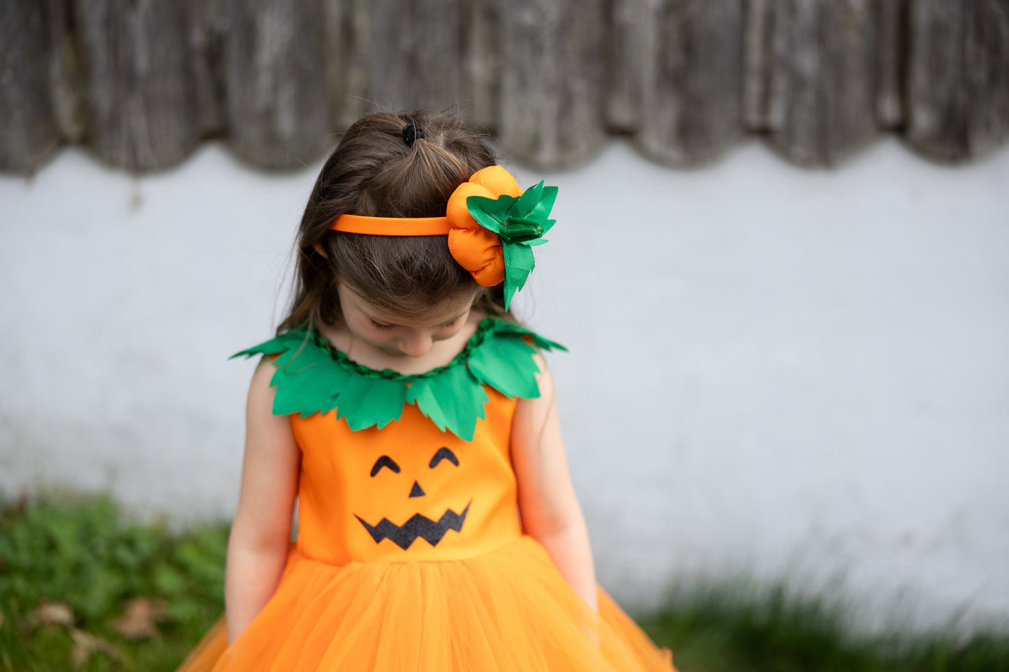 Pumpkin Princess Dress & Headpiece