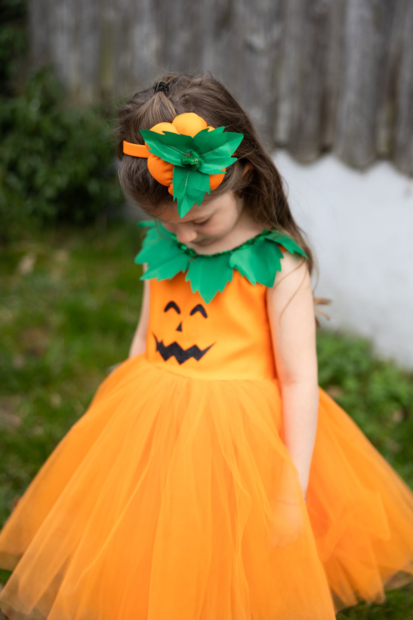 Pumpkin Princess Dress & Headpiece