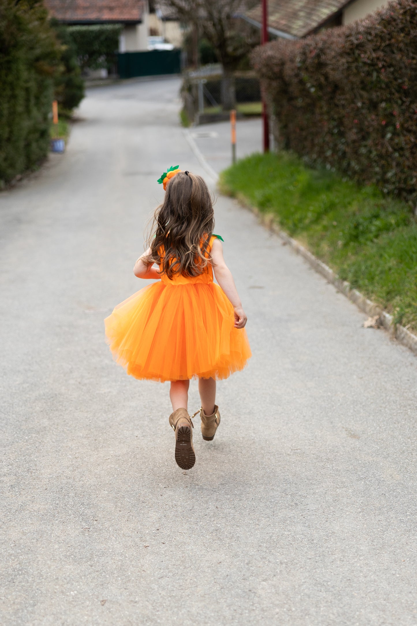 Pumpkin Princess Dress & Headpiece