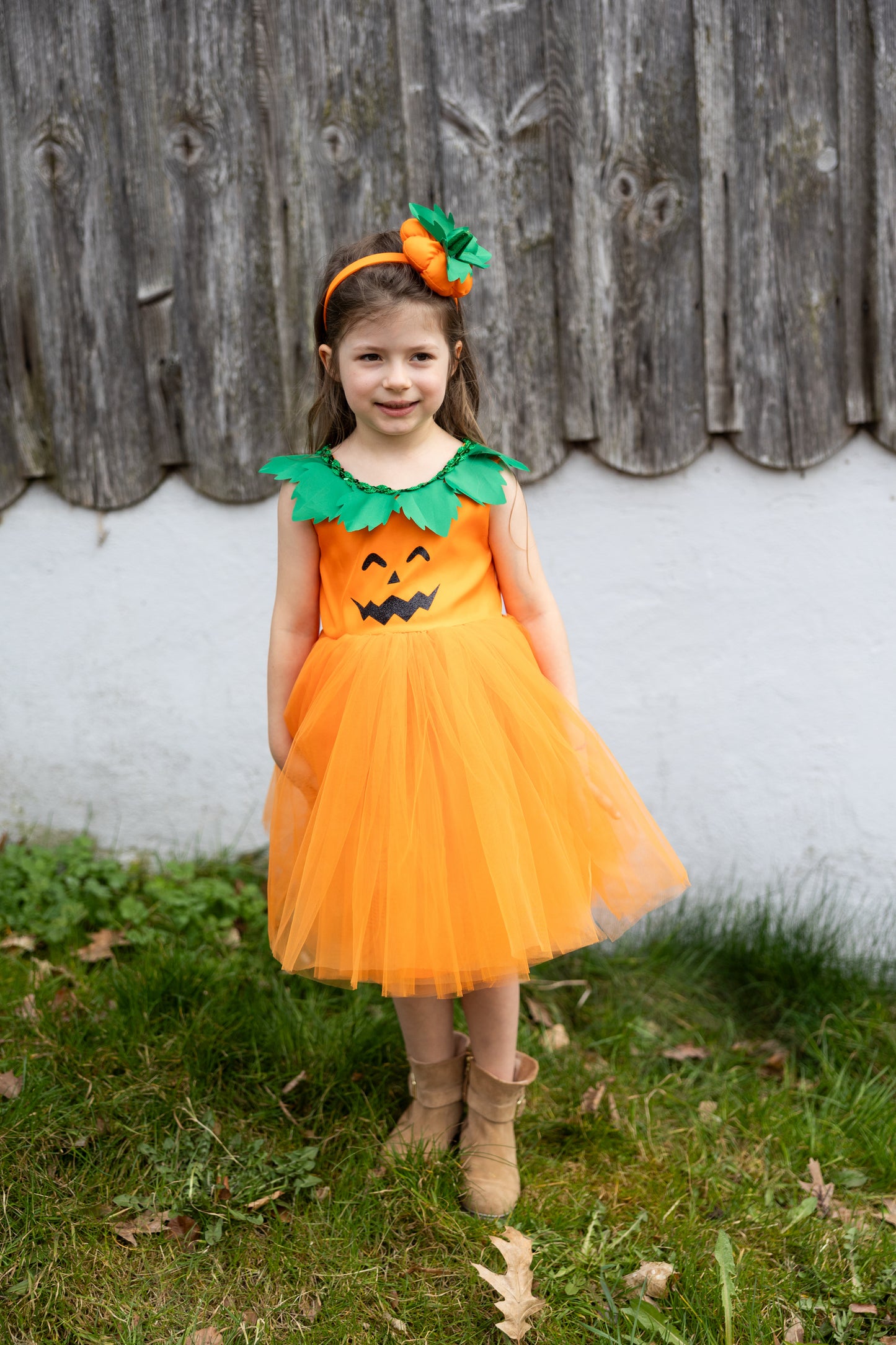 Pumpkin Princess Dress & Headpiece