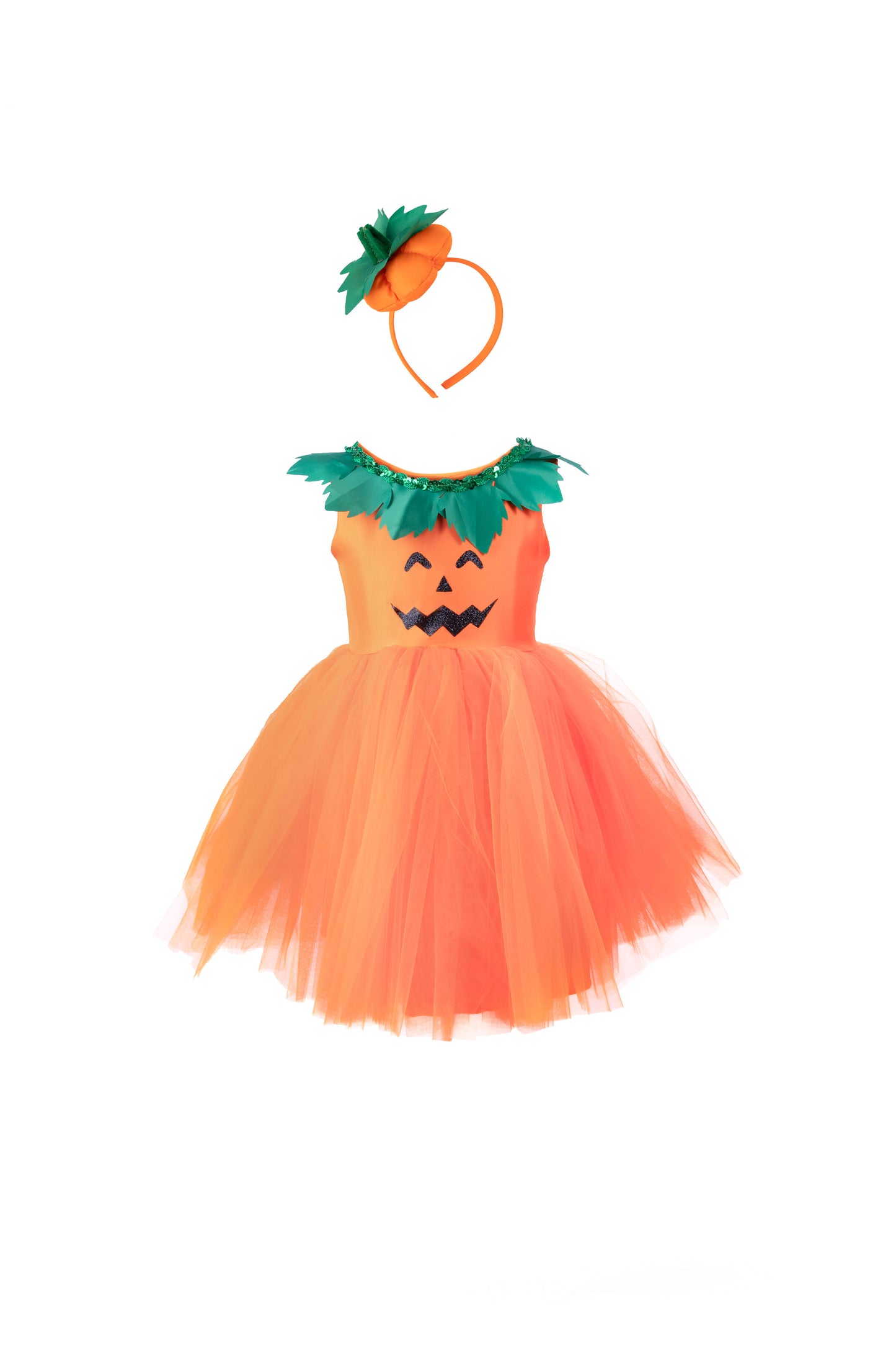 Pumpkin Princess Dress & Headpiece