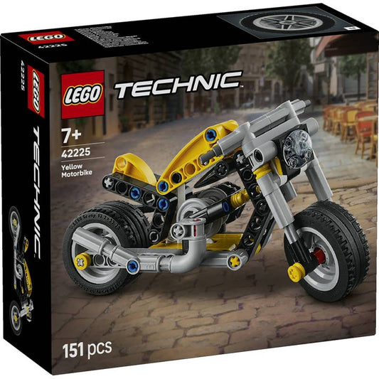 LEGO 42225 - Yellow Technic Motorcycle