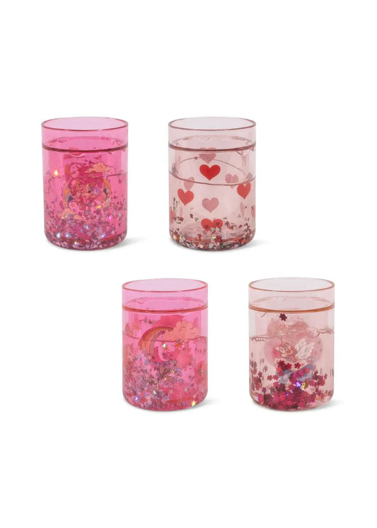 4 pack Glitter cups - Pink Mix Konges Slojd