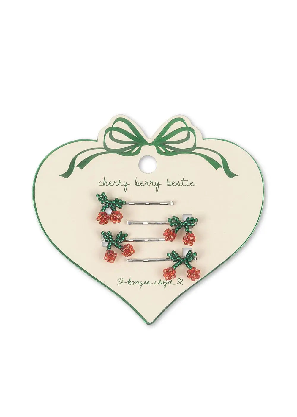 4 pack mini cherry hair pin Konges Slojd