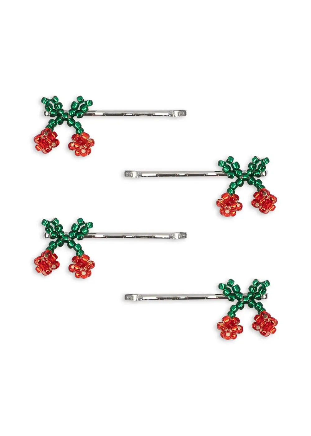 4 pack mini cherry hair pin Konges Slojd