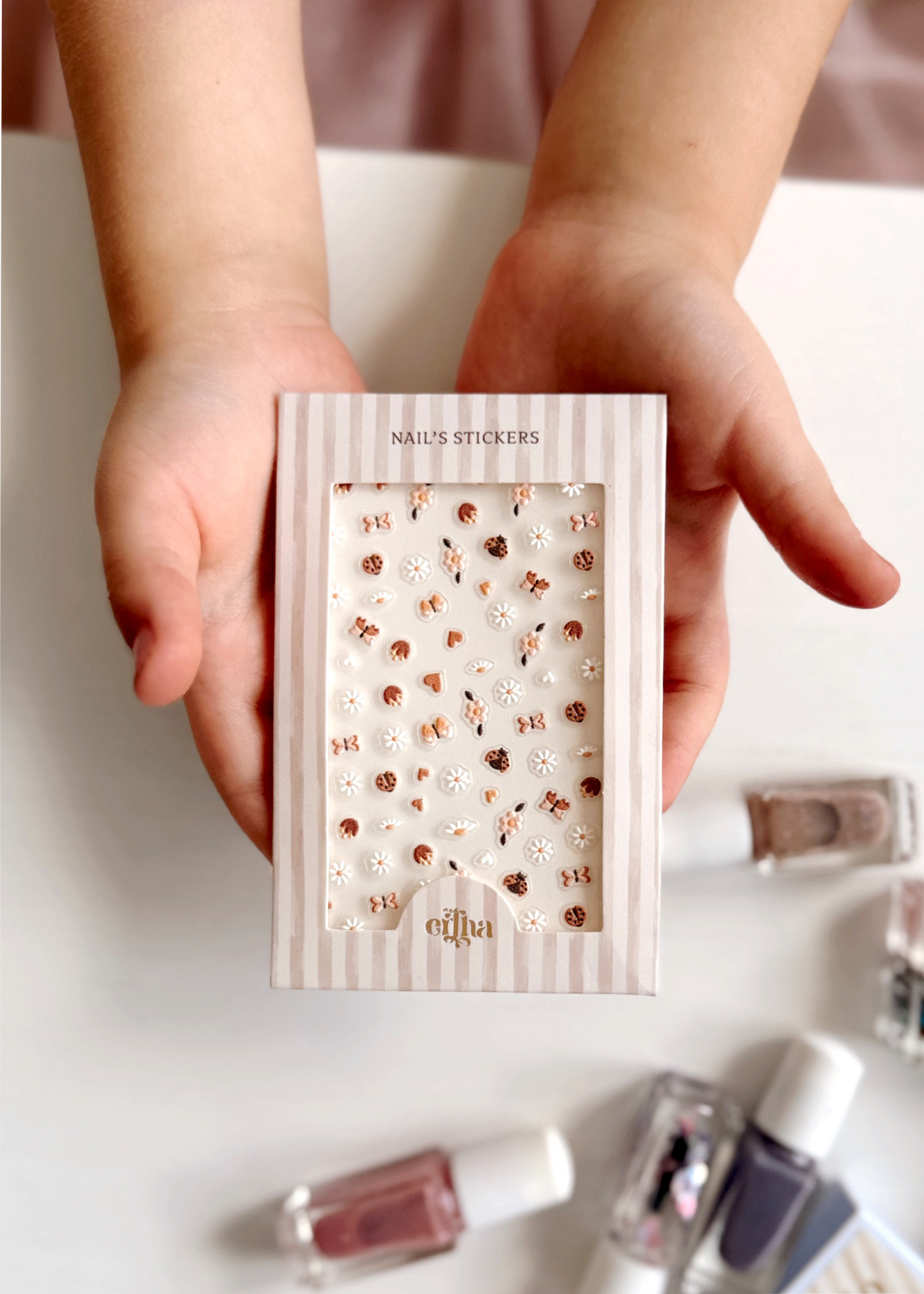 Mrs.Ertha - Kids 3D Nail Stickers - Butterfly