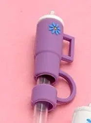 40oz  SILICONE TUMBLER  STYLE STRAW COVER CAP | 40BT1921: BOW PINK JOSSLYN by Wall to Wall