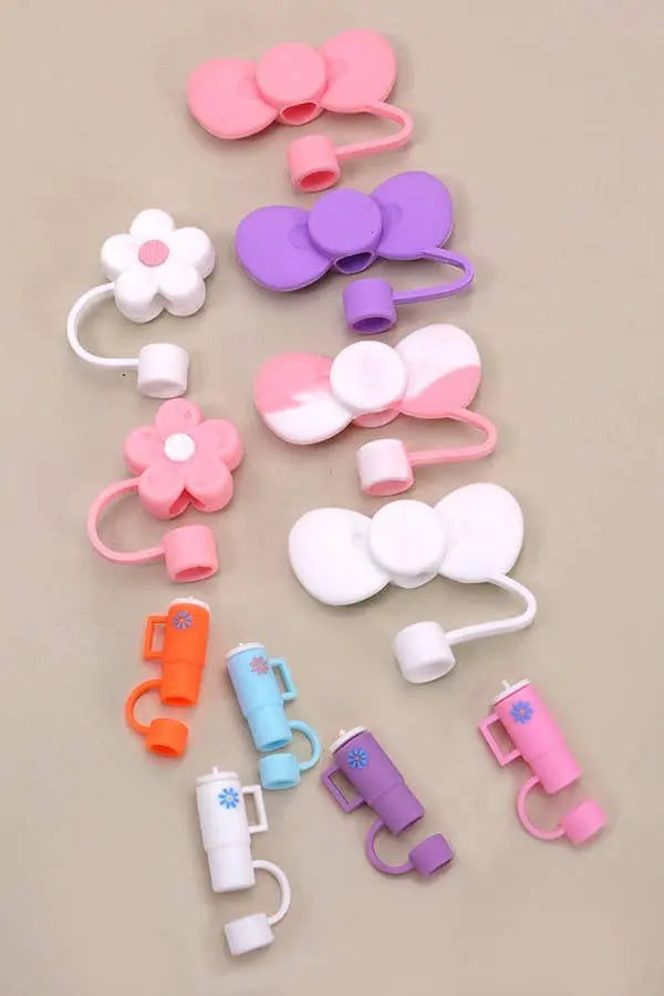 40oz  SILICONE TUMBLER  STYLE STRAW COVER CAP | 40BT1921: FLOWER PINK JOSSLYN by Wall to Wall