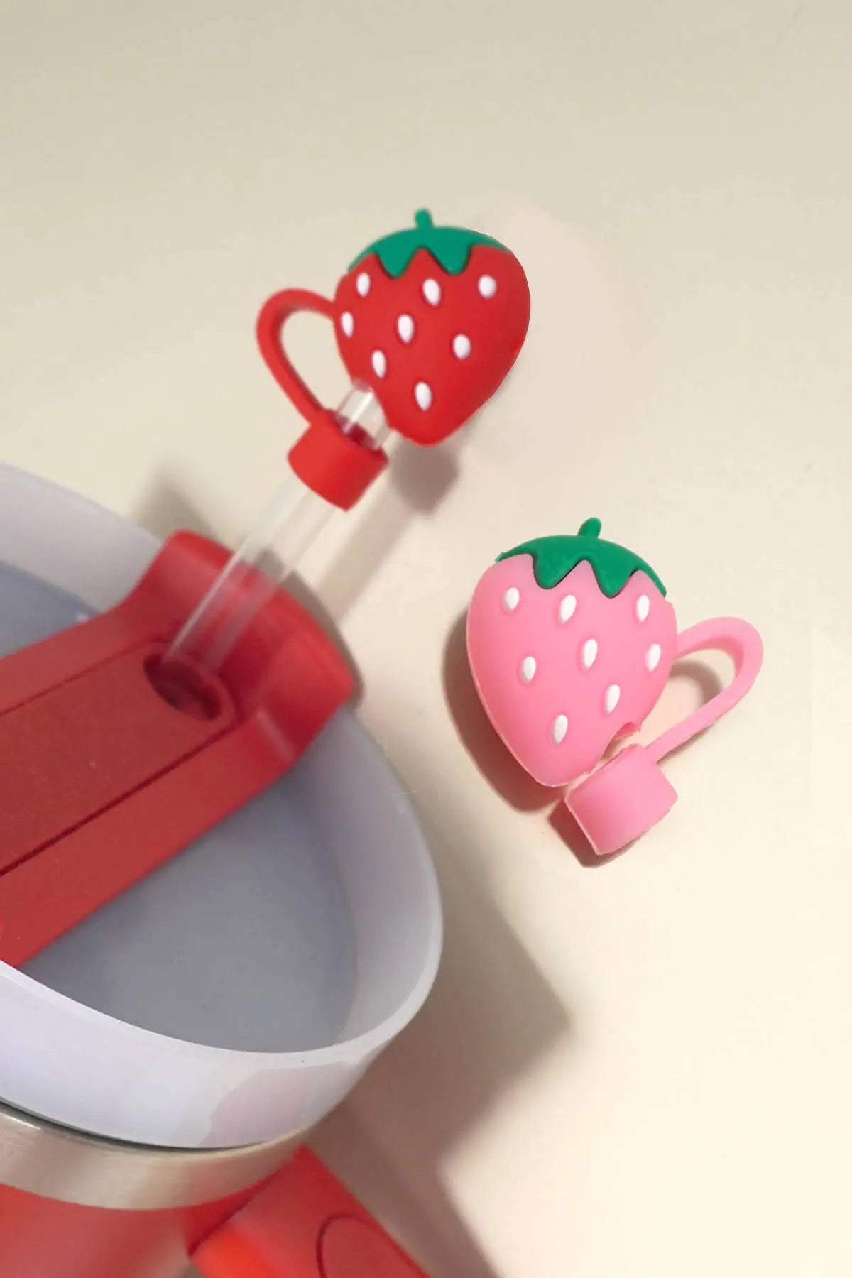 40oz  SILICONE TUMBLER  STYLE STRAW COVER CAP | 40BT1921: FLOWER PINK JOSSLYN by Wall to Wall