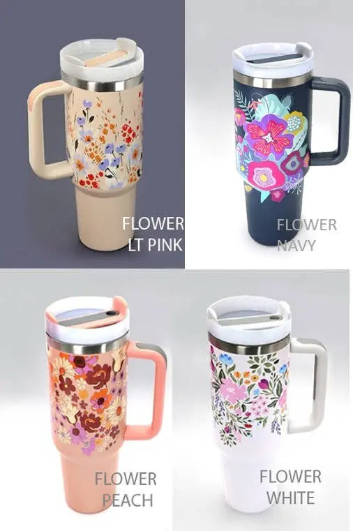 40oz Stainless Steel Tumbler Solid-Flower Pink JOSSLYN by Wall to Wall